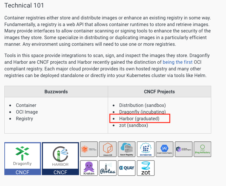 <a href="https://landscape.cncf.io/guide#provisioning--container-registry">https://landscape.cncf.io/guide#provisioning&ndash;container-registry</a>